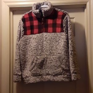 NWOT sherpa pullover